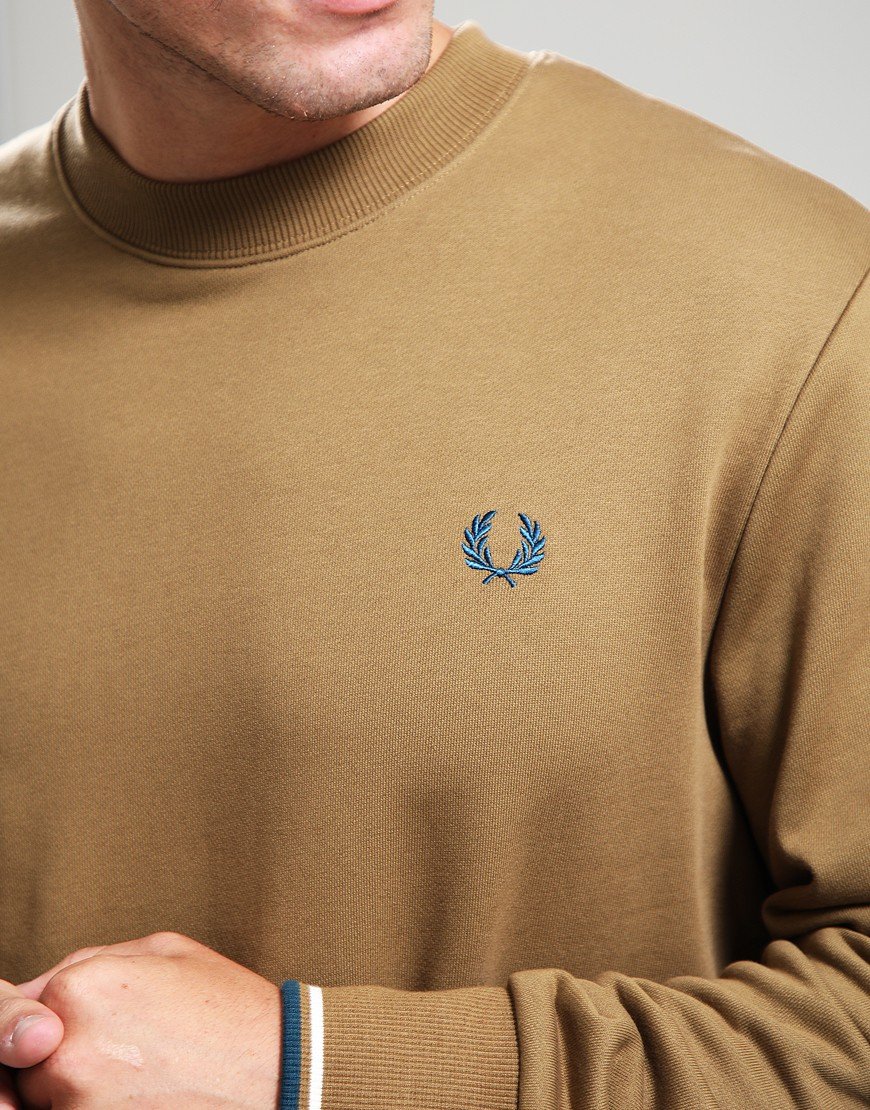 Fred Perry Crew Sweatshirt Shaded Stone