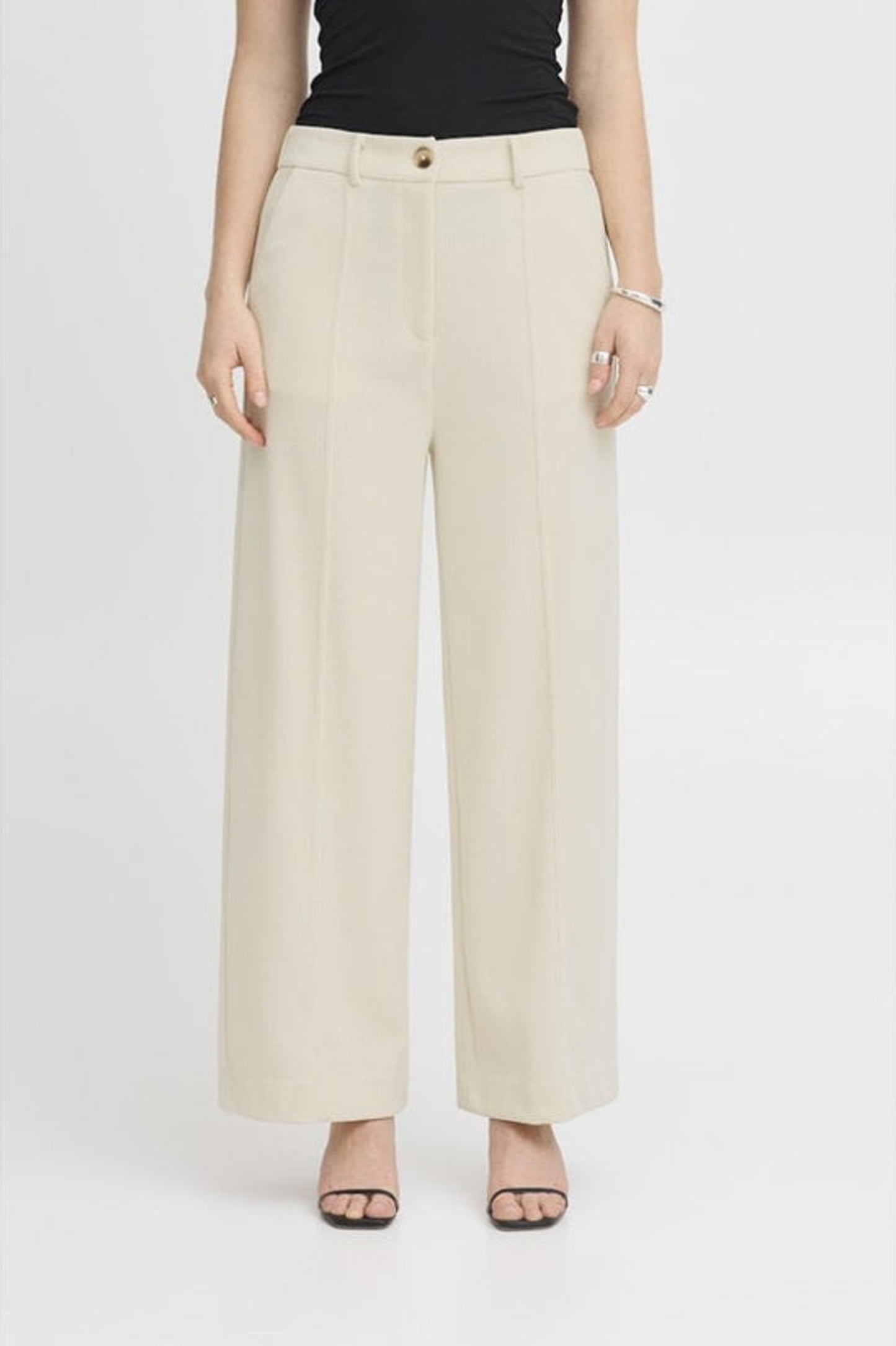 Ichi Kate Corduroy Wide Trousers
