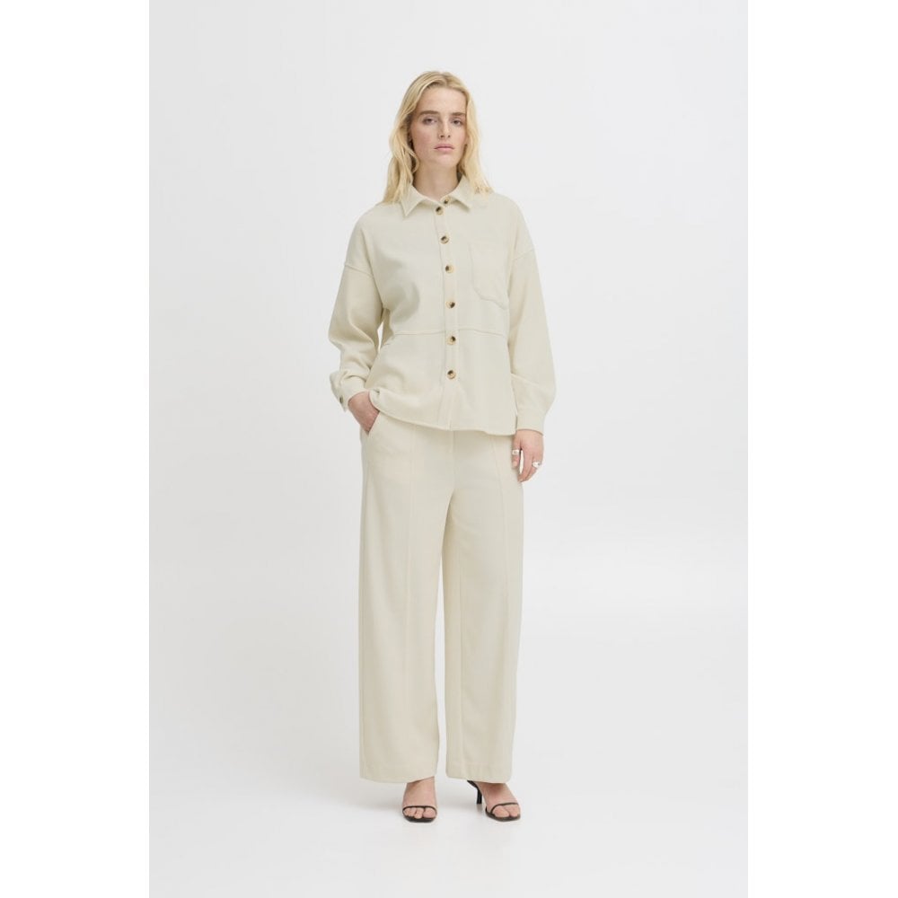 Ichi Kate Corduroy Wide Trousers