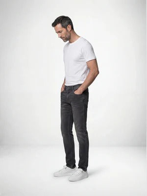 Mish Mash Tapered Fit Flex Active Steel Grey Jean