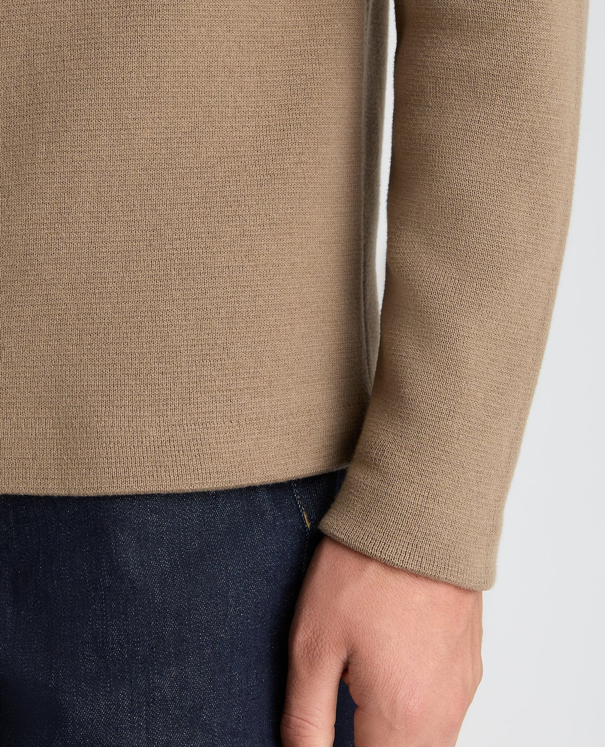Remus Uomo Stone Button Up Cotton Cardigan