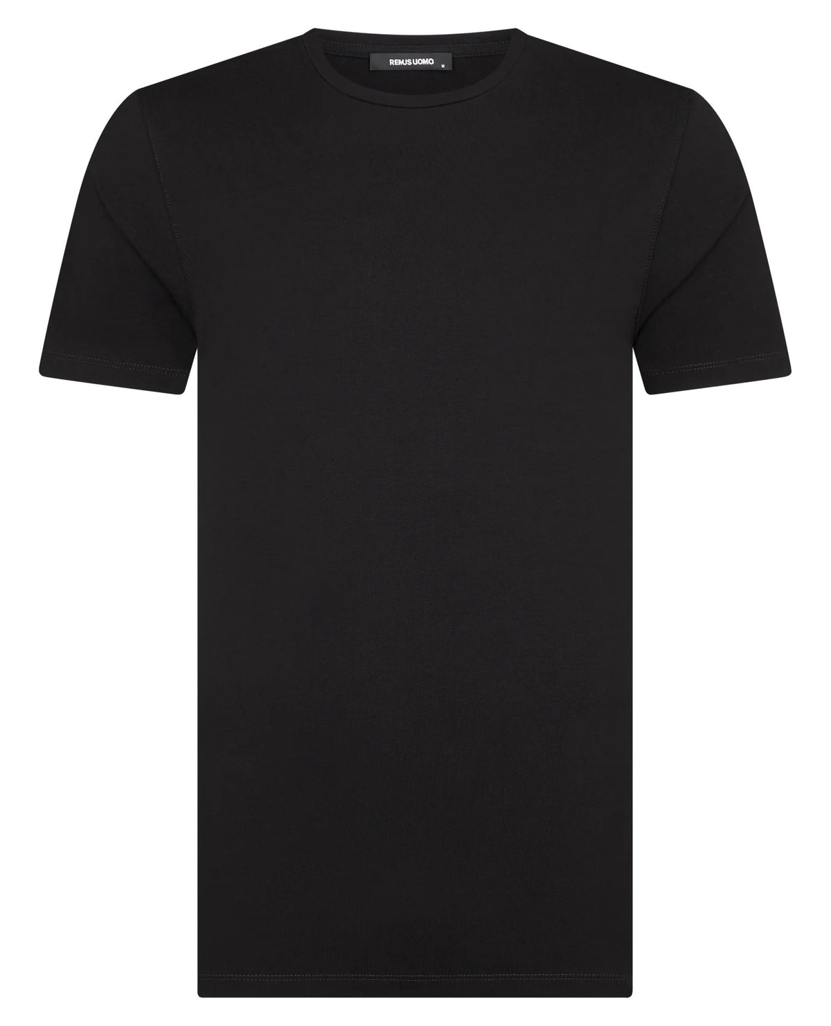 Remus Uomo Black Plain Stretch T-Shirt