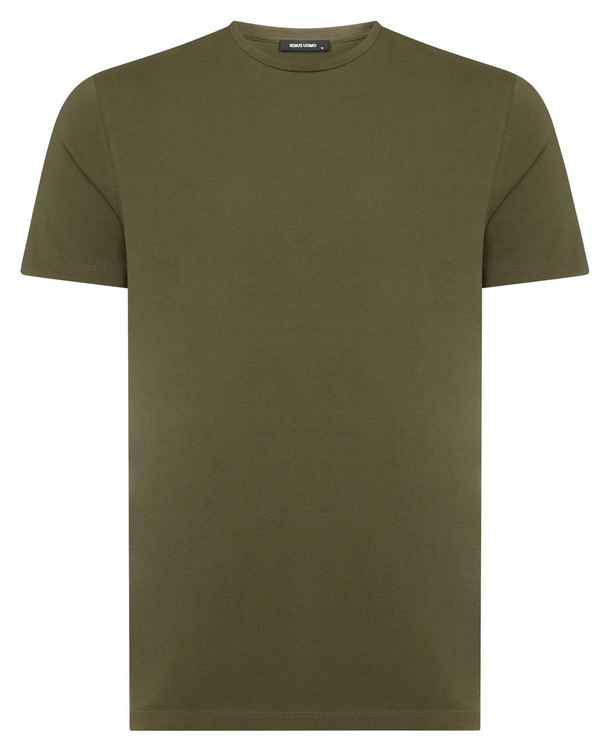 Remus Uomo Dark Green Plain Stretch T-Shirt