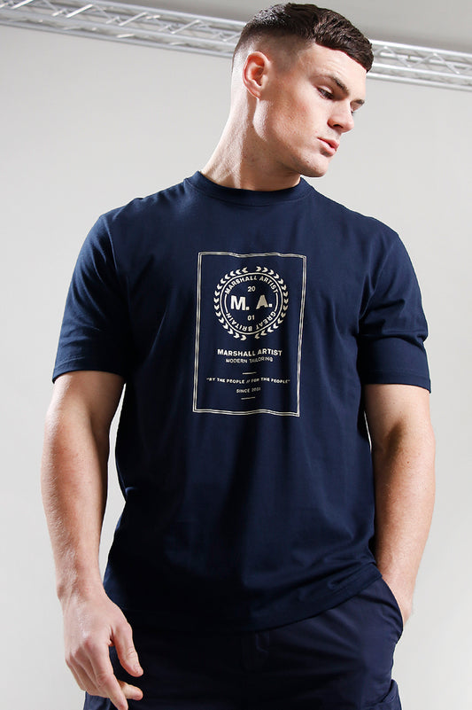 Marshall Artist Cartellino T-shirt // Navy