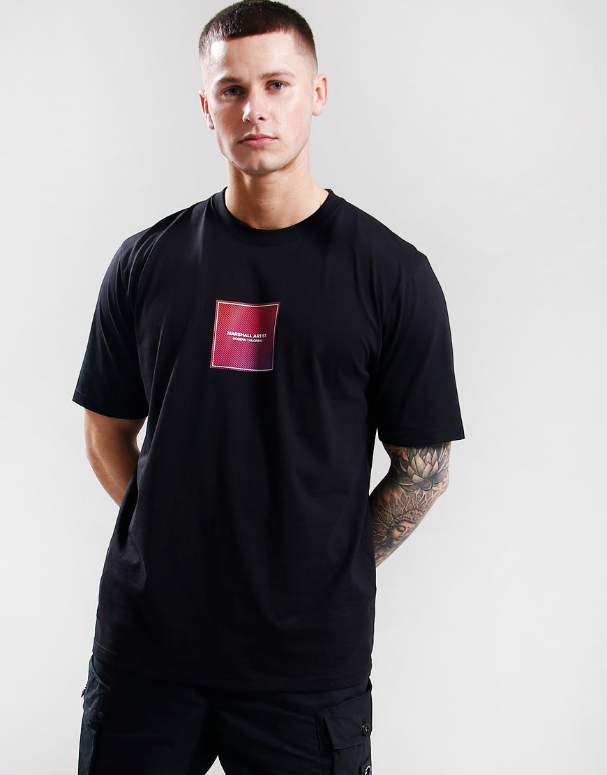 Marshall Artist Linear Box T-Shirt // Black