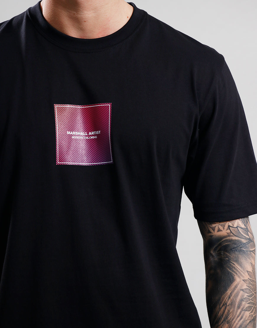 Marshall Artist Linear Box T-Shirt // Black