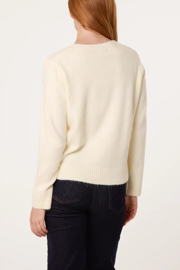 Nova of London Colourful Circle Buttons Knit Cardigan