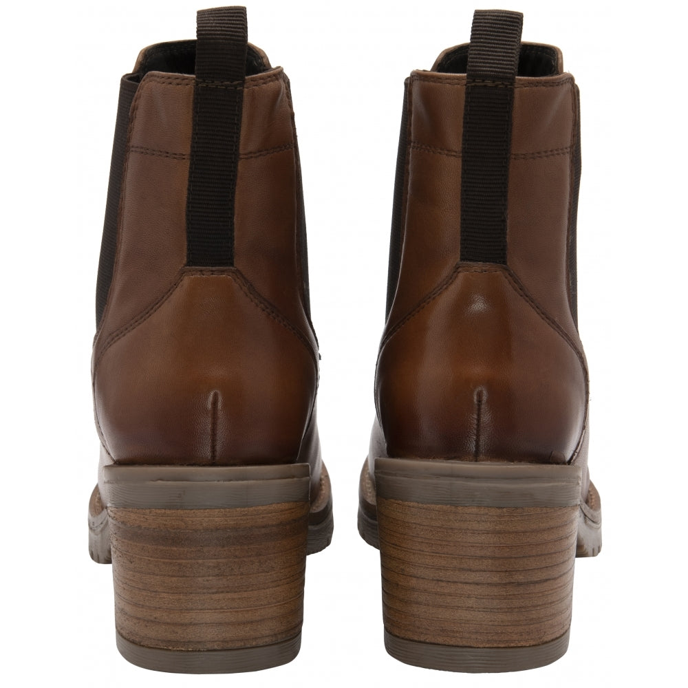 Tan Leather Bray Pull-On Ankle Boots | Ravel