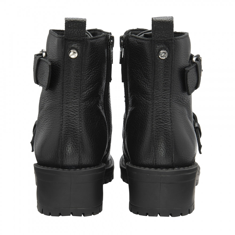 Ravel | Black Una Leather Ankle Boots
