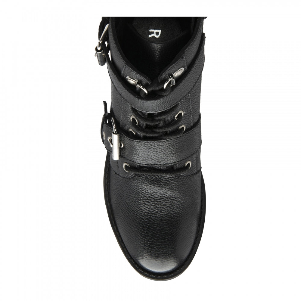 Ravel | Black Una Leather Ankle Boots