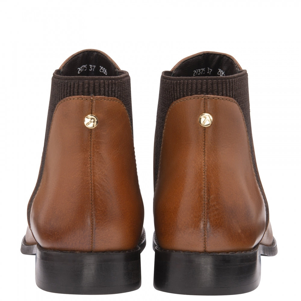 Ravel | Dark Tan Sabalo Leather Ankle Boots