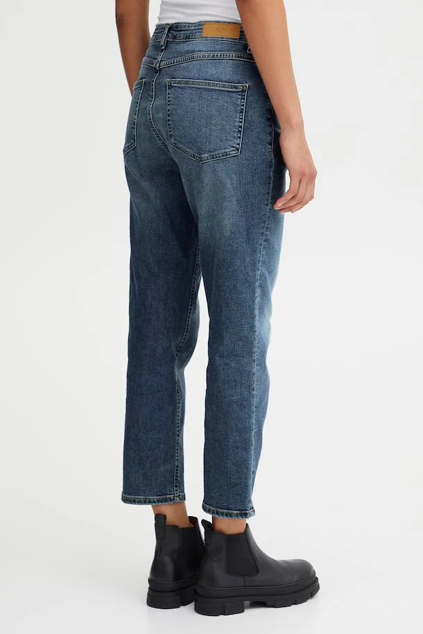 Ichi Twiggyih Raven Jeans Medium Blue