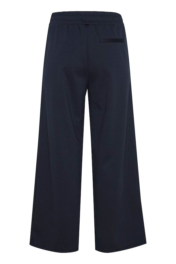 Ichi Ihkate Sus Ankle Length Wide Trousers