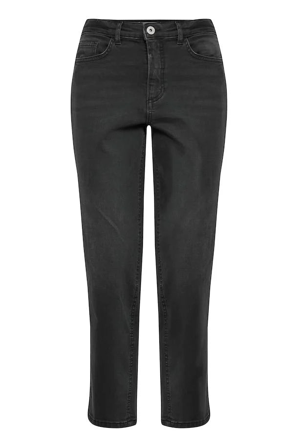 Ichi Twiggyih Raven Jeans Washed Grey
