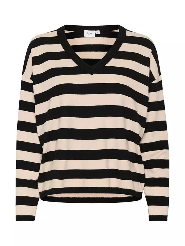 Saint Tropez Fikam V-Neck Jumper