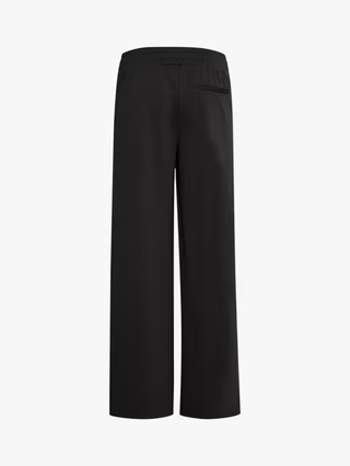 ICHI Kate Wide Leg Trousers, Black