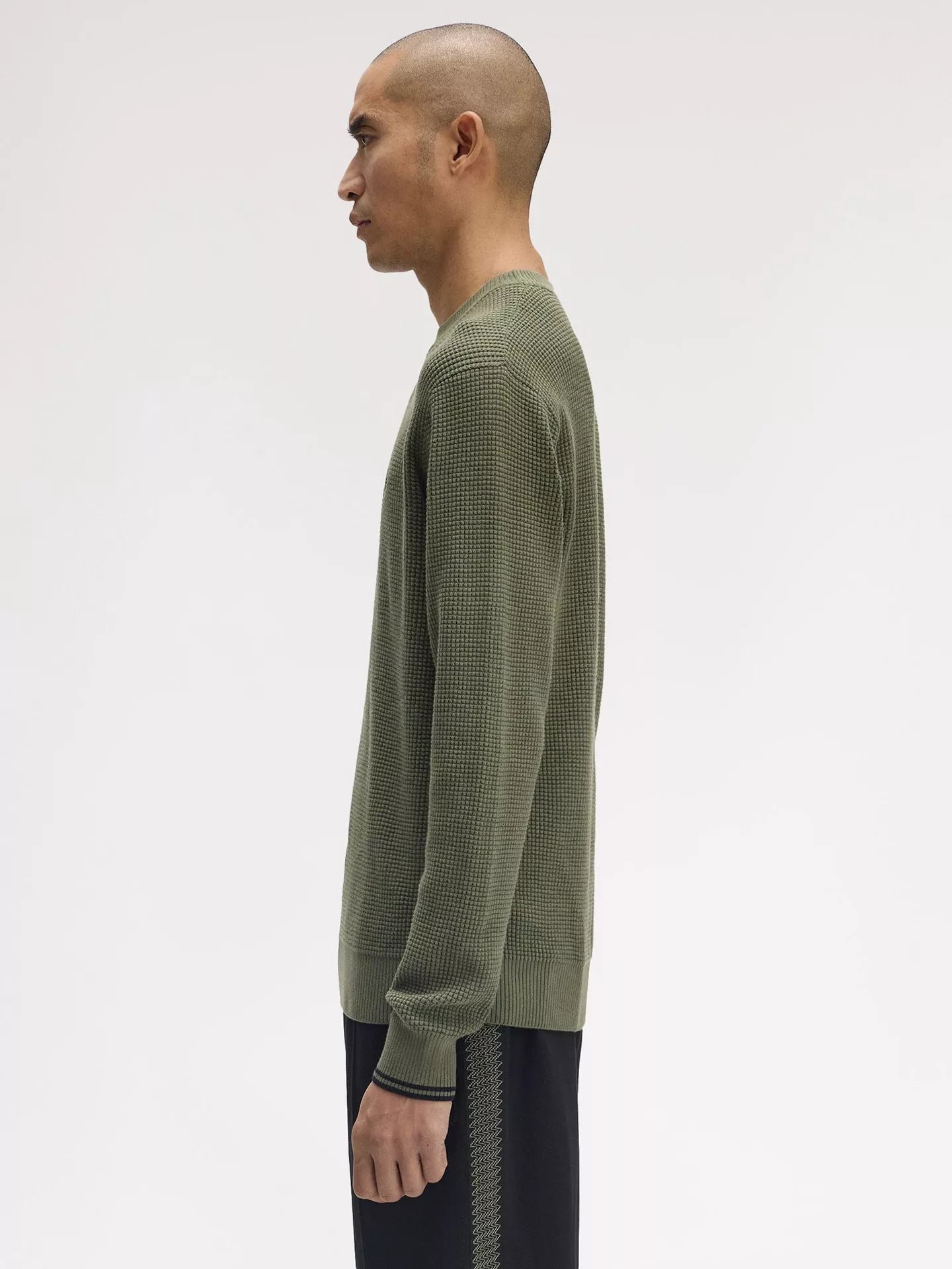 Fred Perry Waffle Stitch Cotton Jumper