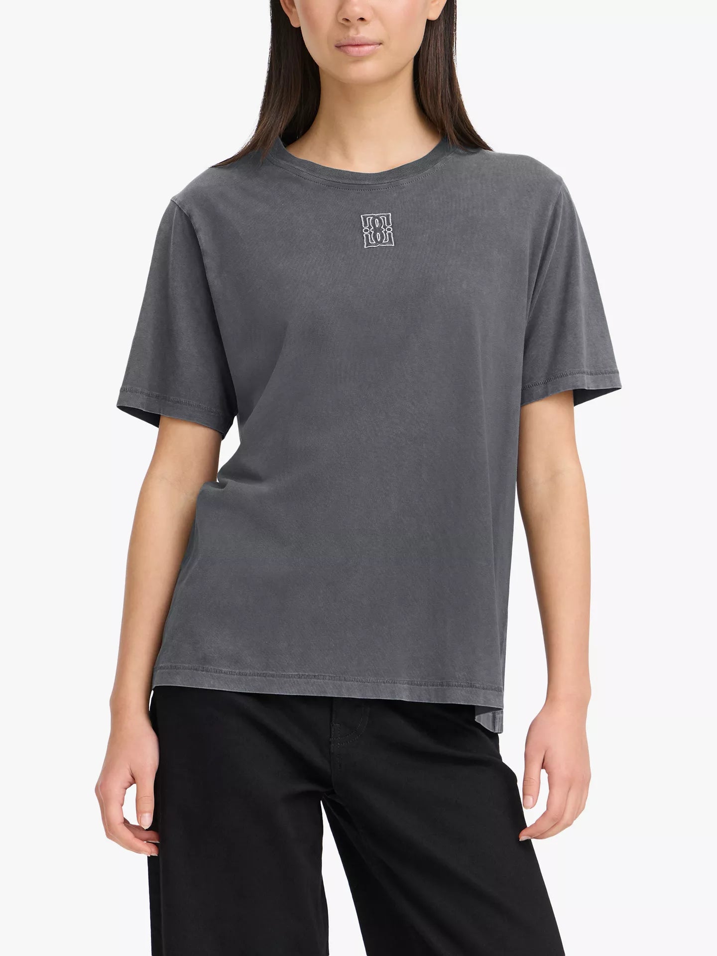 Ichi Nica Crew Neck Logo T-Shirt