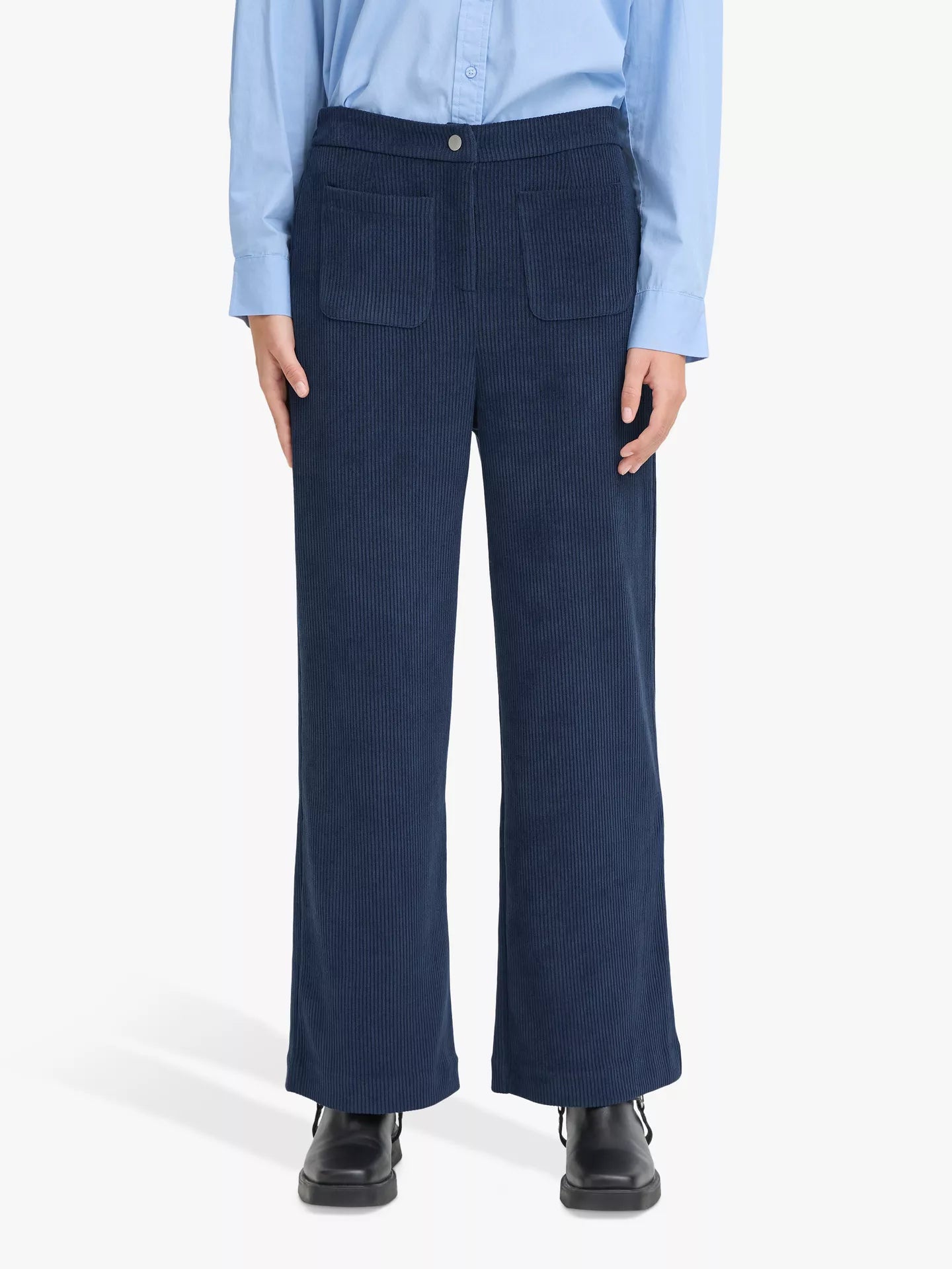 Ichi Kate Corduroy Wide Leg Trousers