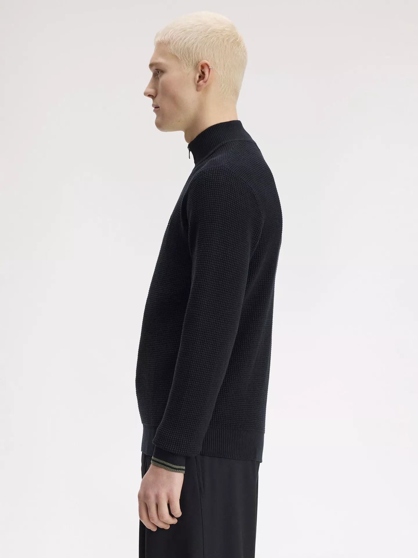 Fred Perry Half Zip Cotton Jumper
