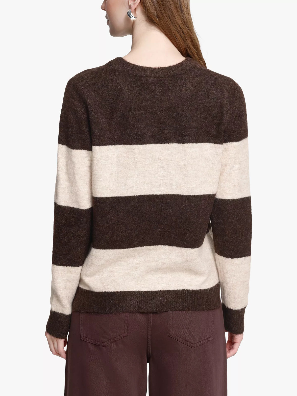ICHI Ihedeen Stripe Crew Neck Jumper