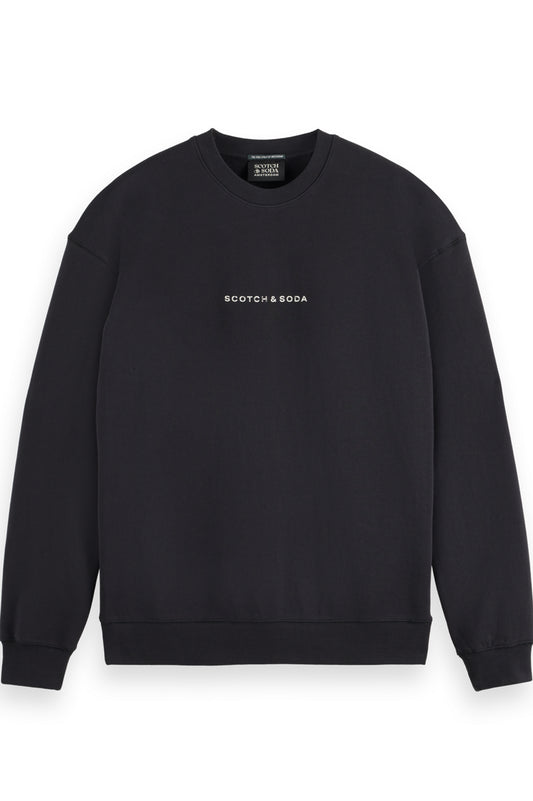 Scotch & Soda Essential - Relaxed fit logo sweatshirt