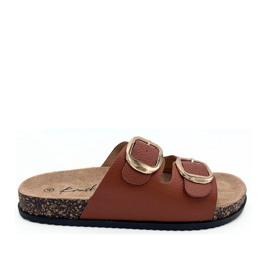 Brown Slider sandals