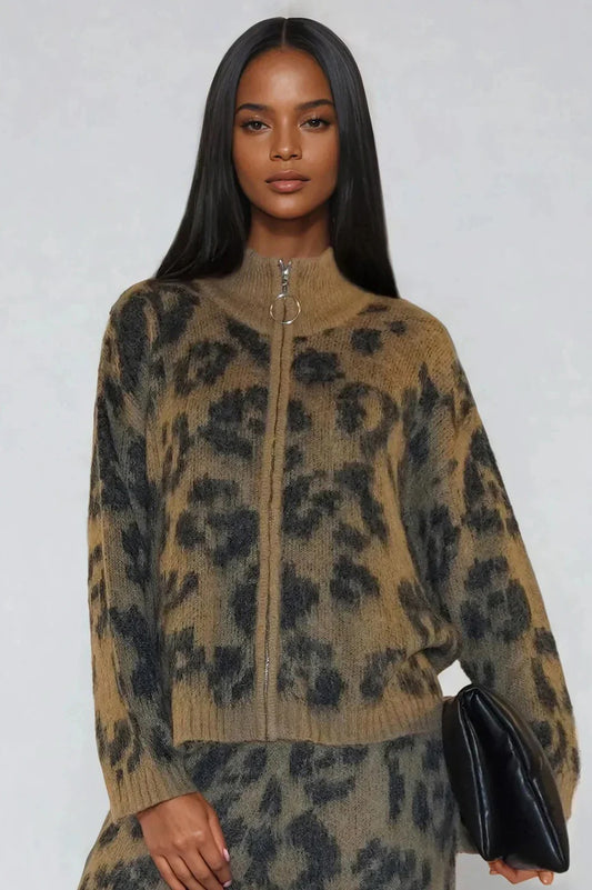 Religion Maximum Cardigan Camel & Black