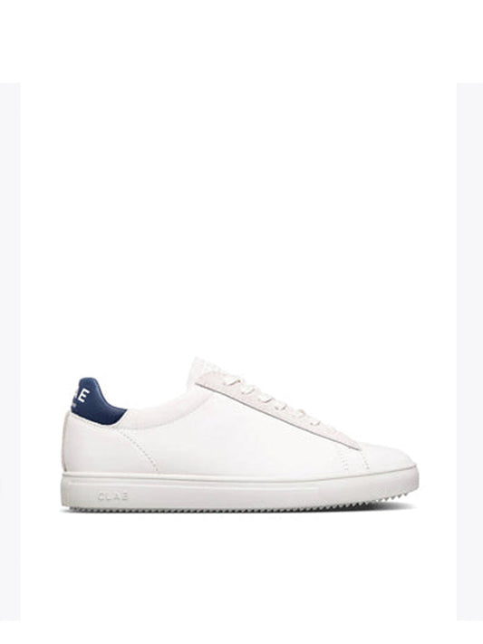 Clae Bradley White Leather Denim Blue