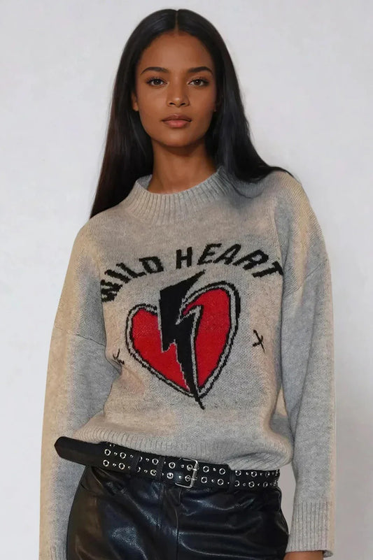 Religion Wild Heart Jumper Beige