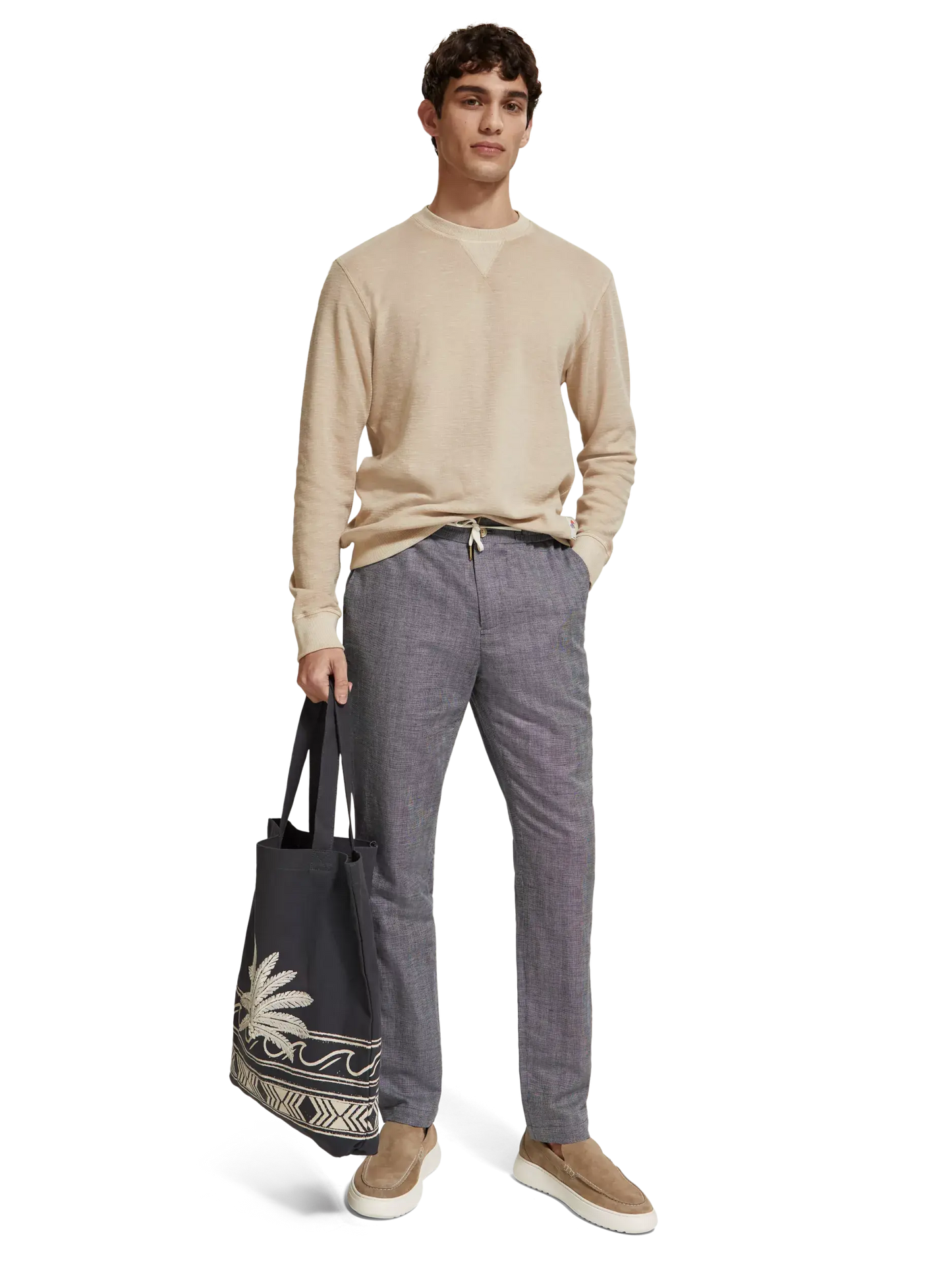 Scotch & Soda Garment-dyed crewneck sweatshirt