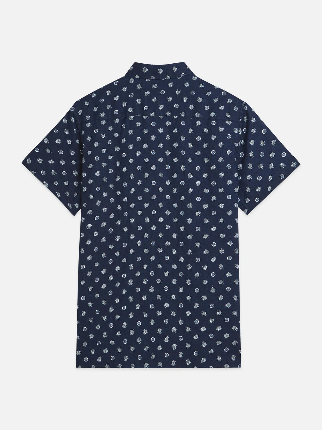 Scotch and Soda Printed linen short sleeve shirt