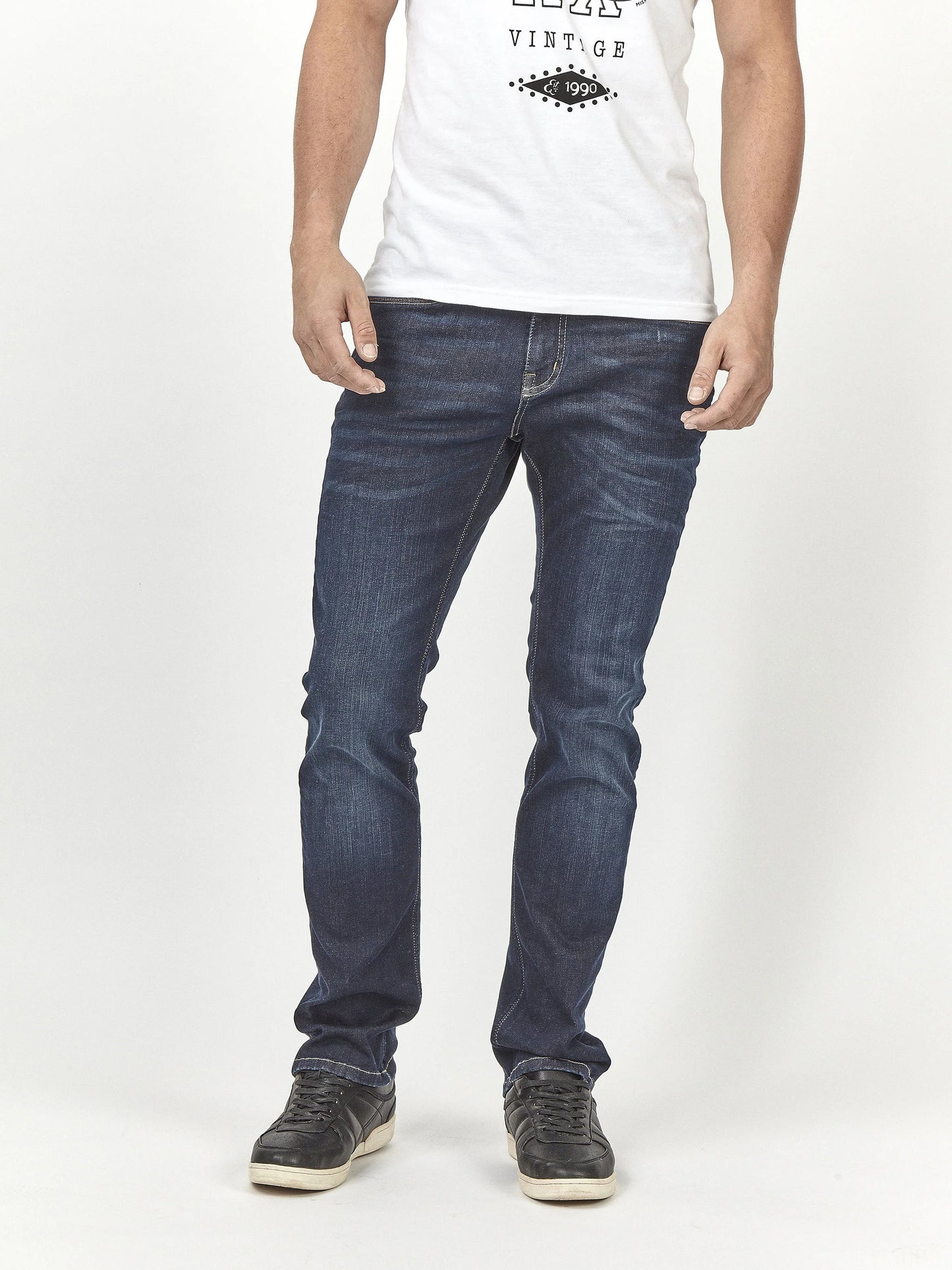 Mish Mash Slim Fit Hyper Flex Dark Stretch Jeans