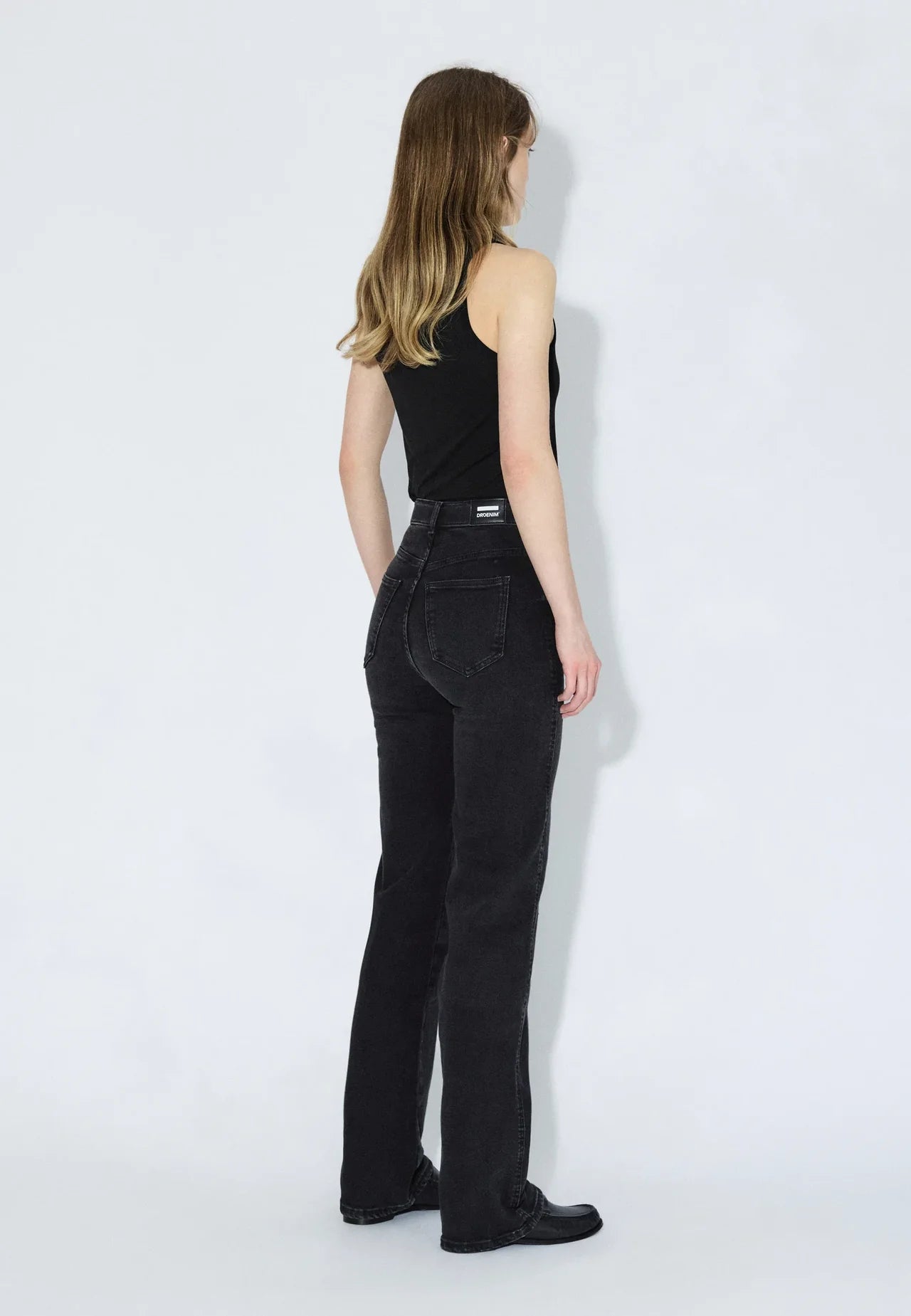 Dr. Denim Moxy High Straight - Black Mist