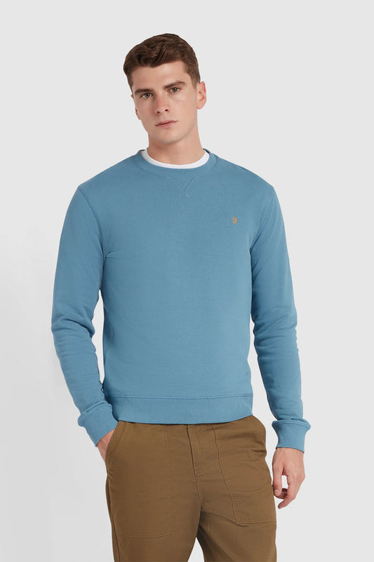 Farah Tim Organic Cotton Crew Neck Sweatshirt