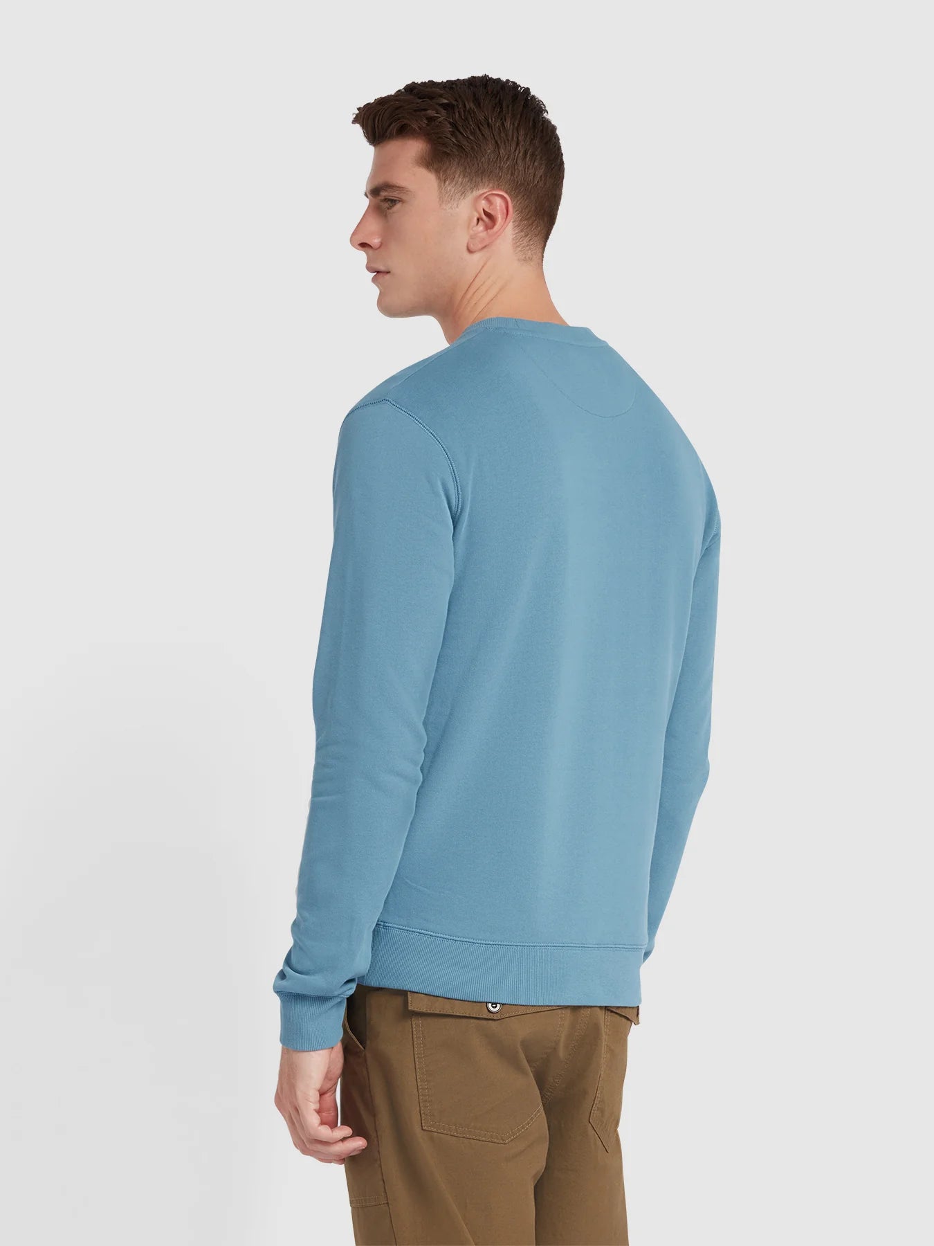 Farah Tim Organic Cotton Crew Neck Sweatshirt