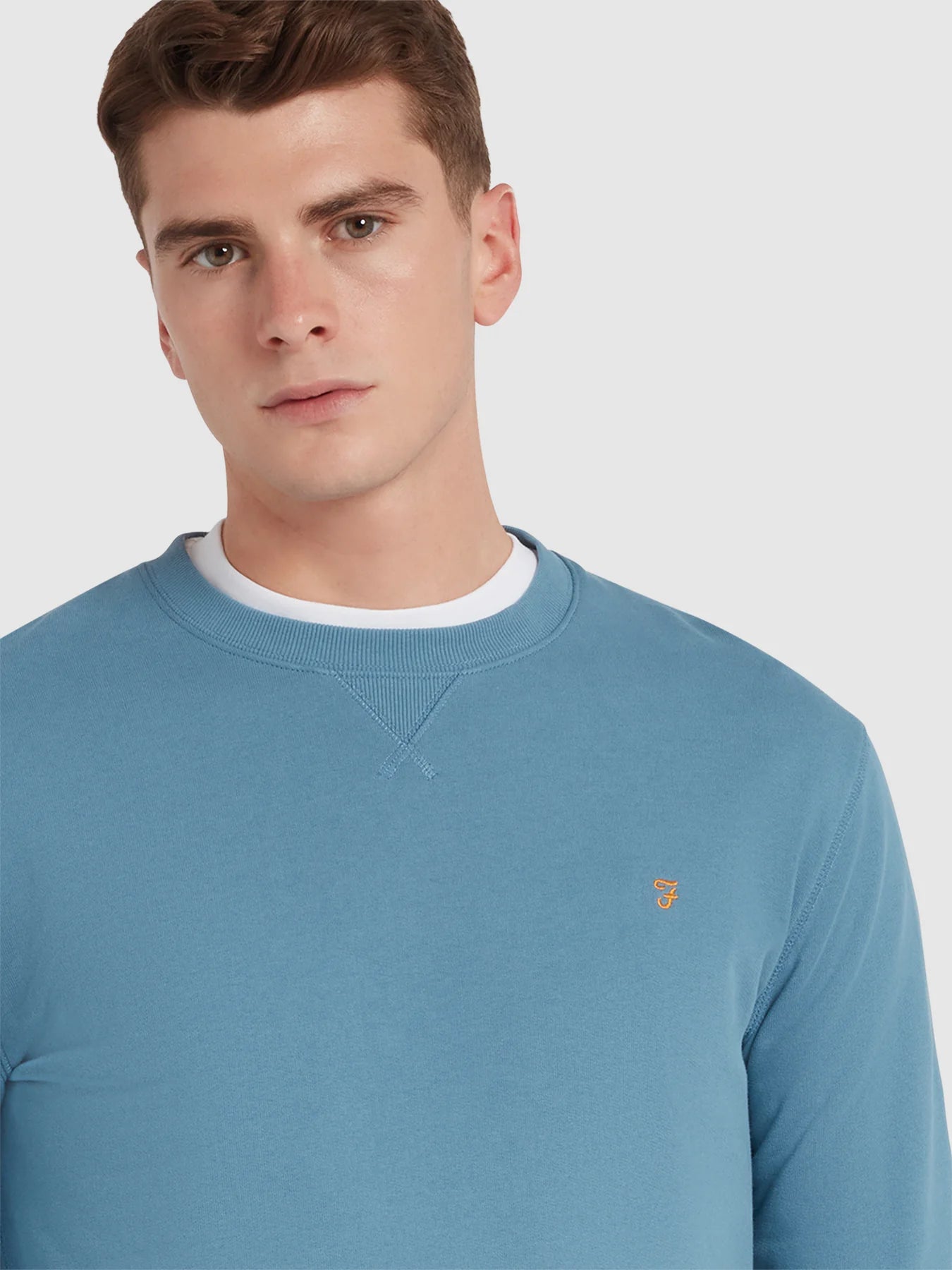 Farah Tim Organic Cotton Crew Neck Sweatshirt