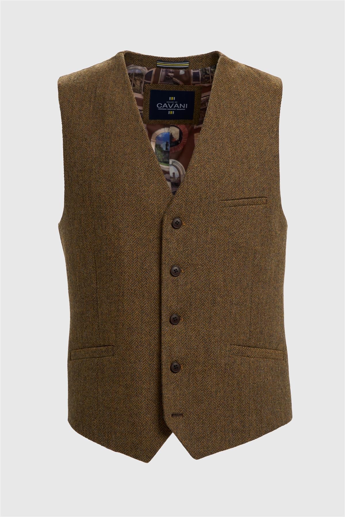 Cavani Thomas Brown Waistcoat