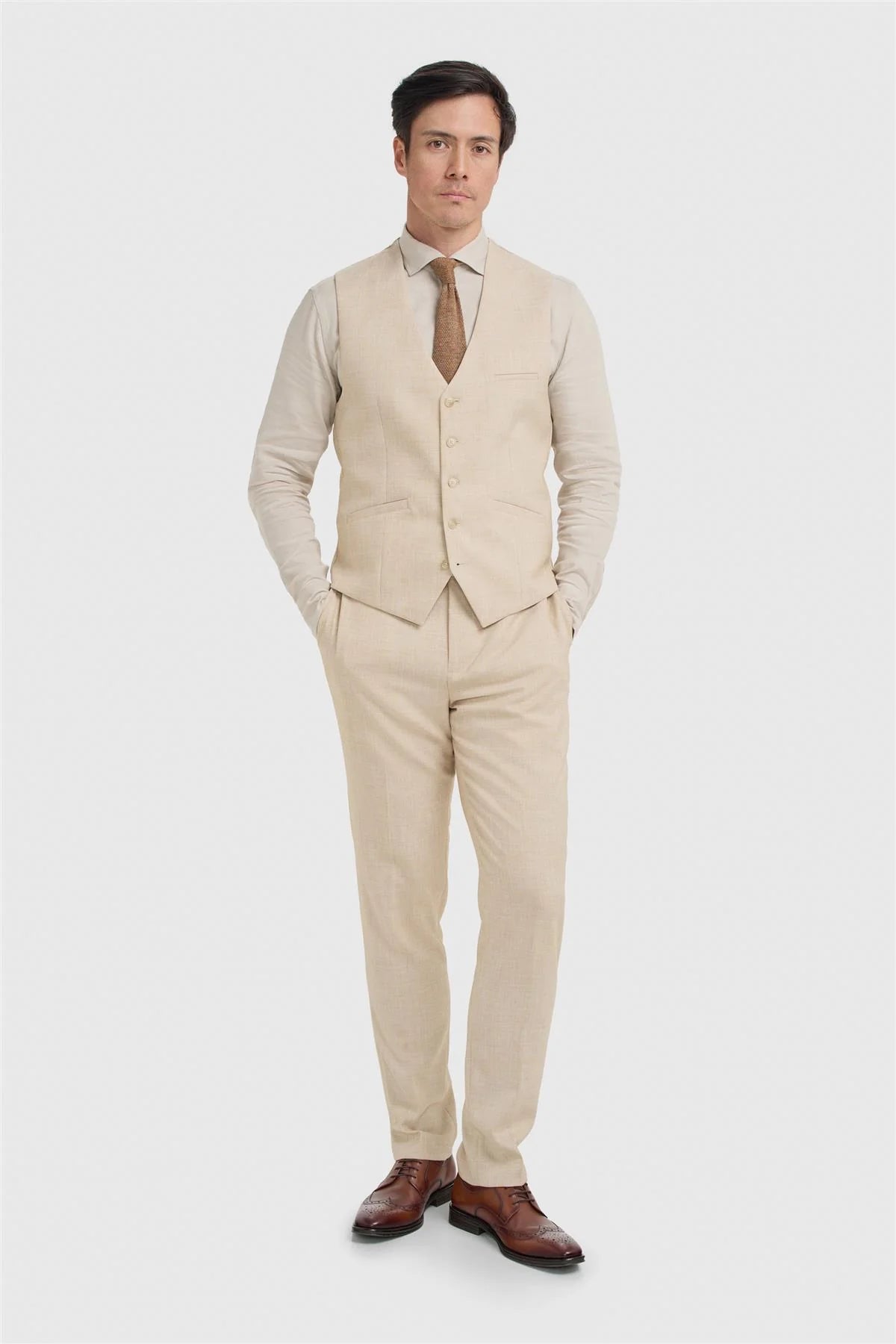 Cavani Malibu Beige Waistcoat