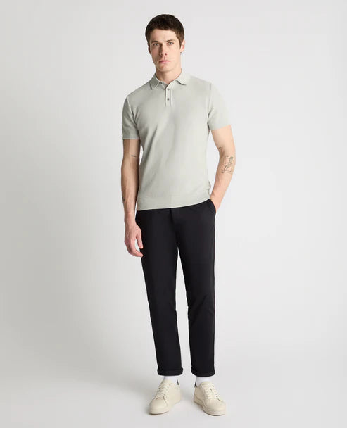 Remus Uomo Knitted Cotton Polo Shirt