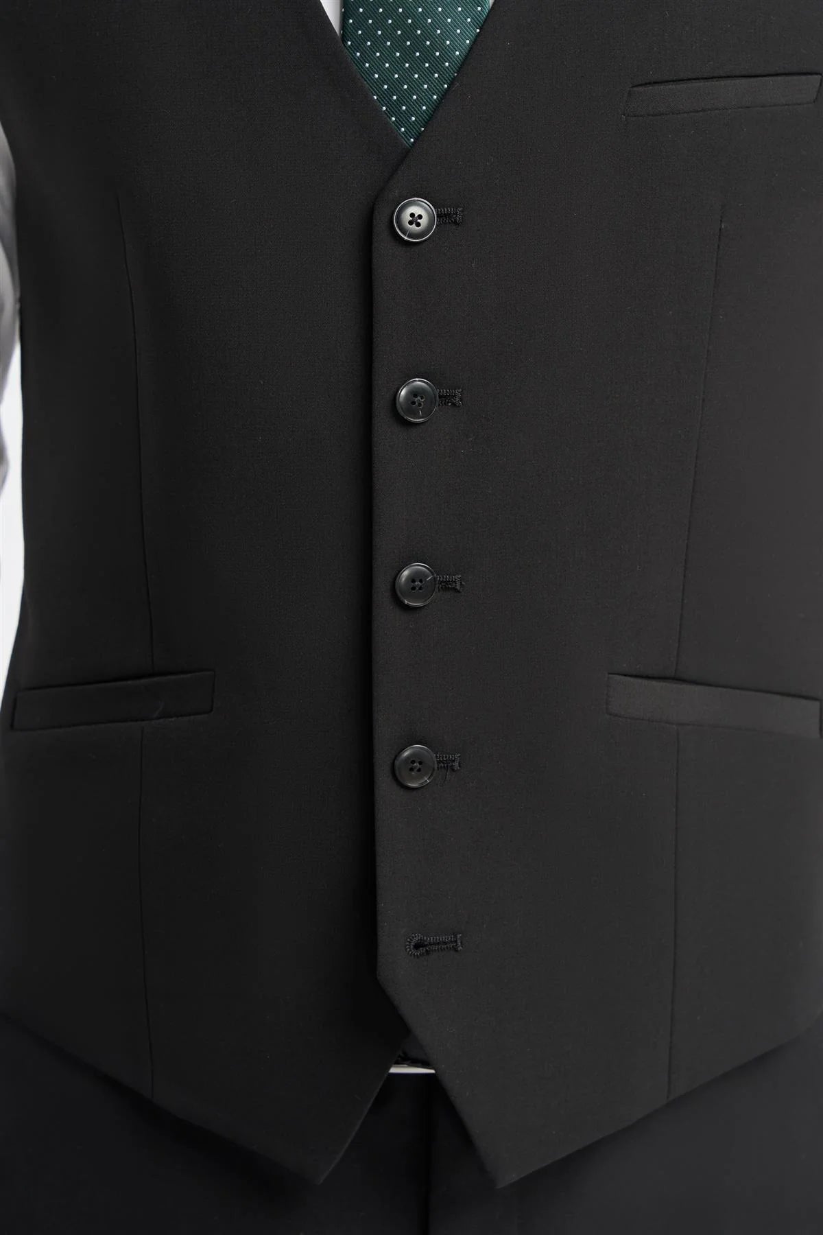 Cavani Malibu Black Waistcoat