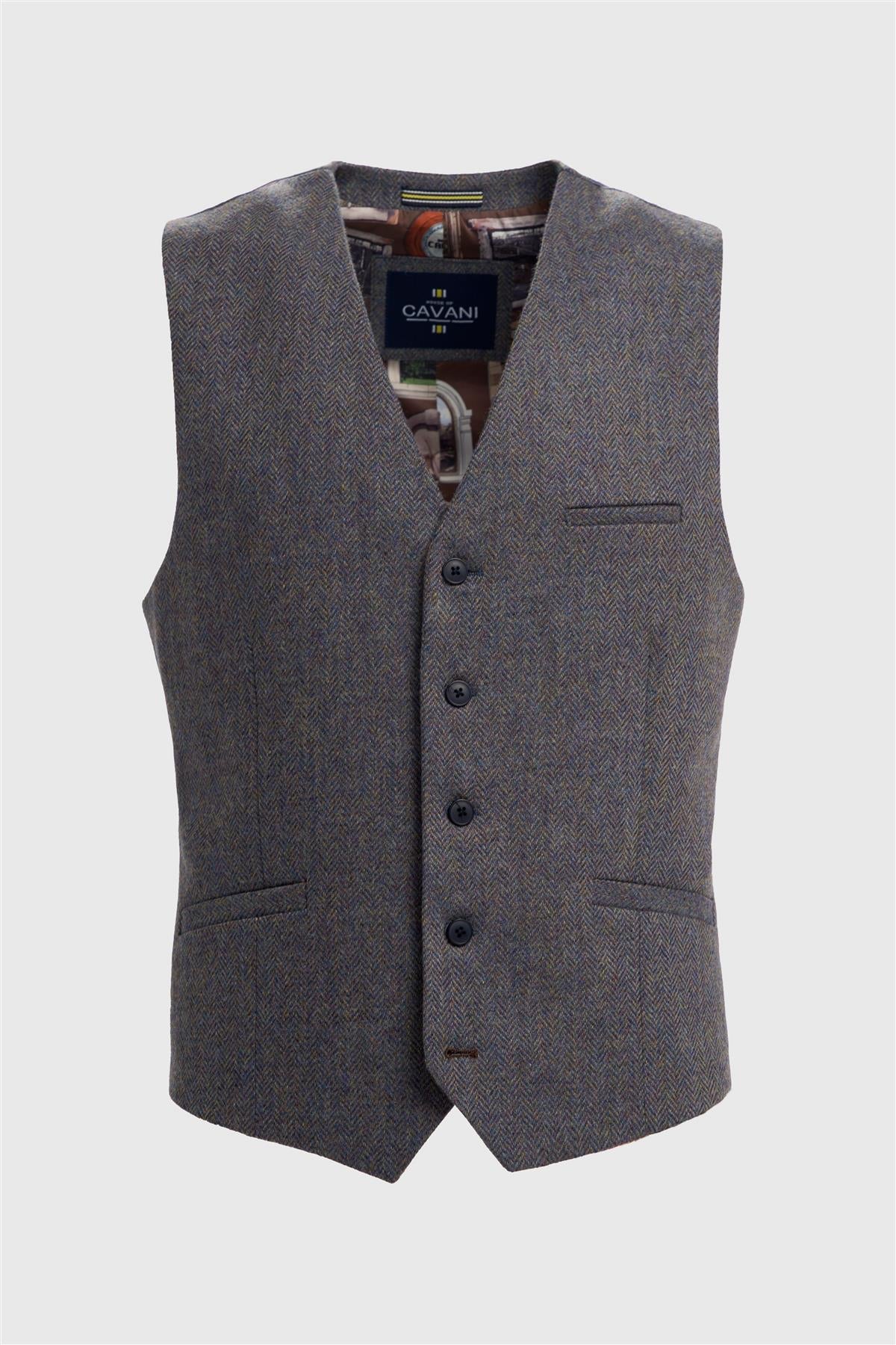 Cavani Thomas Savoy Tweed Waistcoat