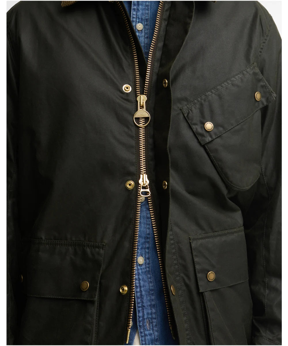 Barbour International Men's Brake Line Waxed Jacket