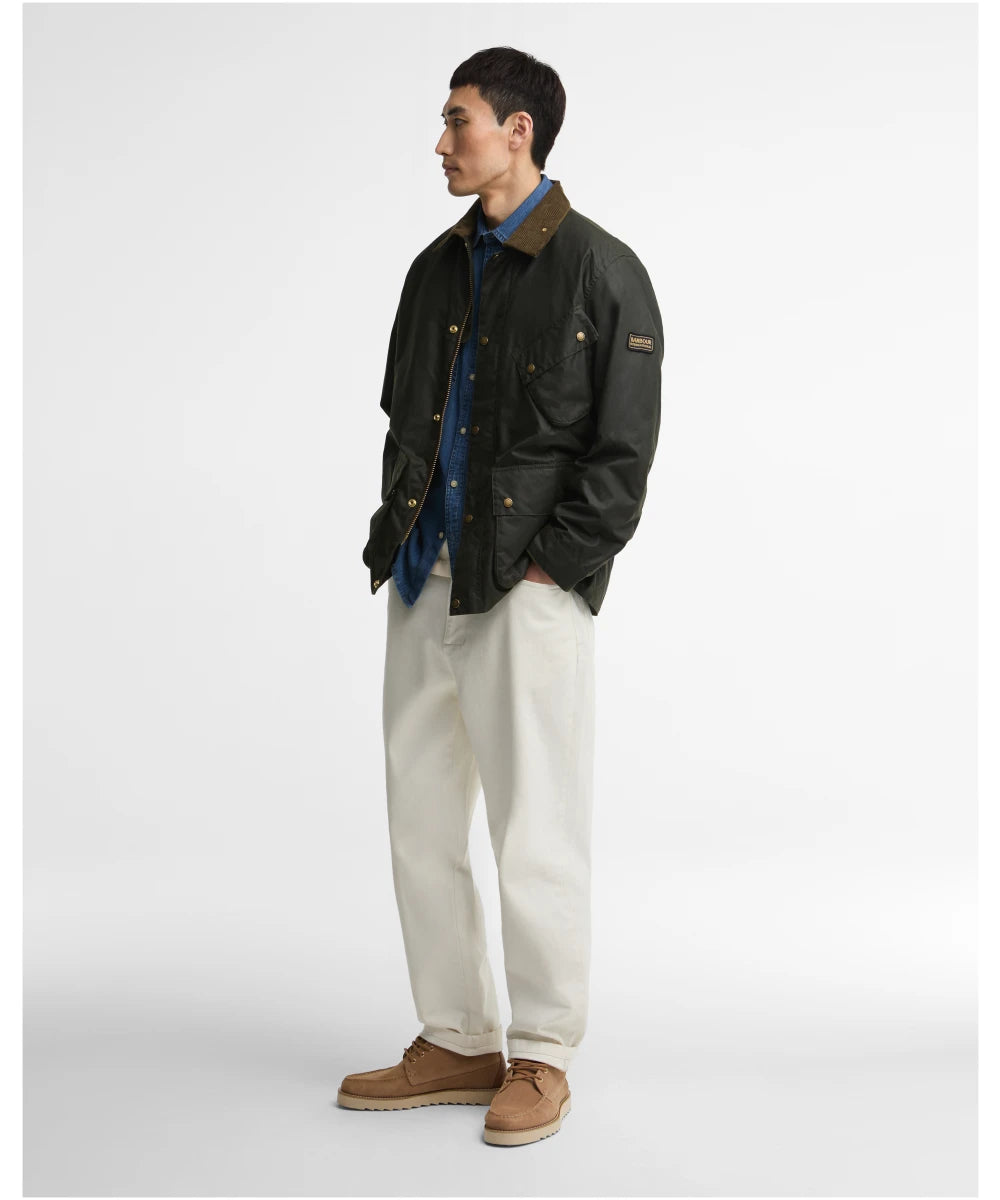 Barbour International Men's Brake Line Waxed Jacket