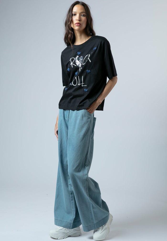 Religion Bella T-shirt Rock N Roll Black