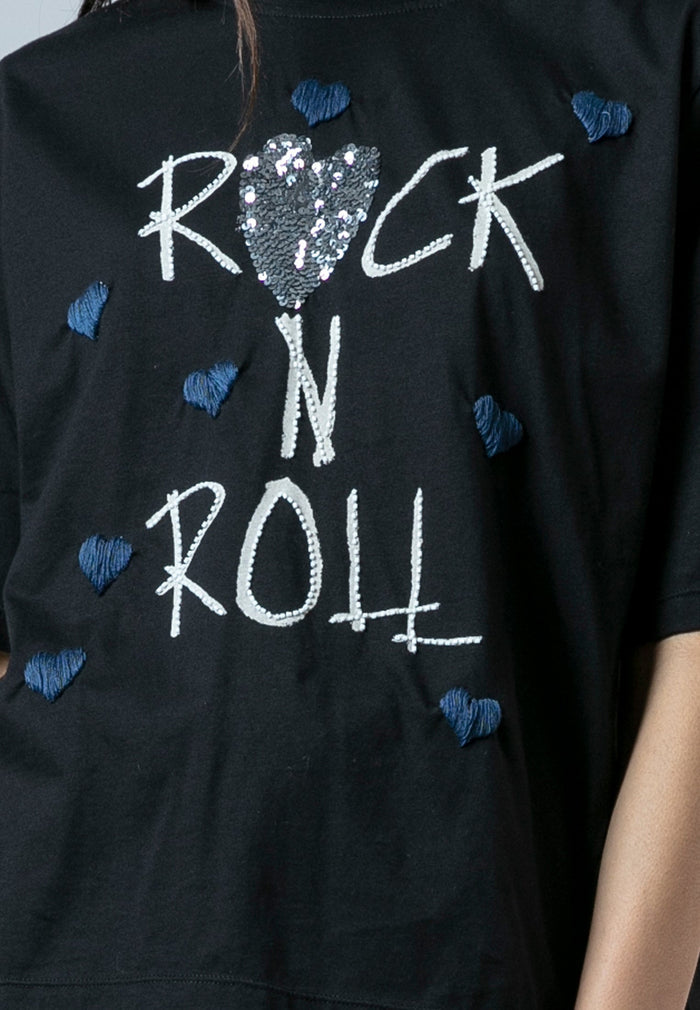 Religion Bella T-shirt Rock N Roll Black