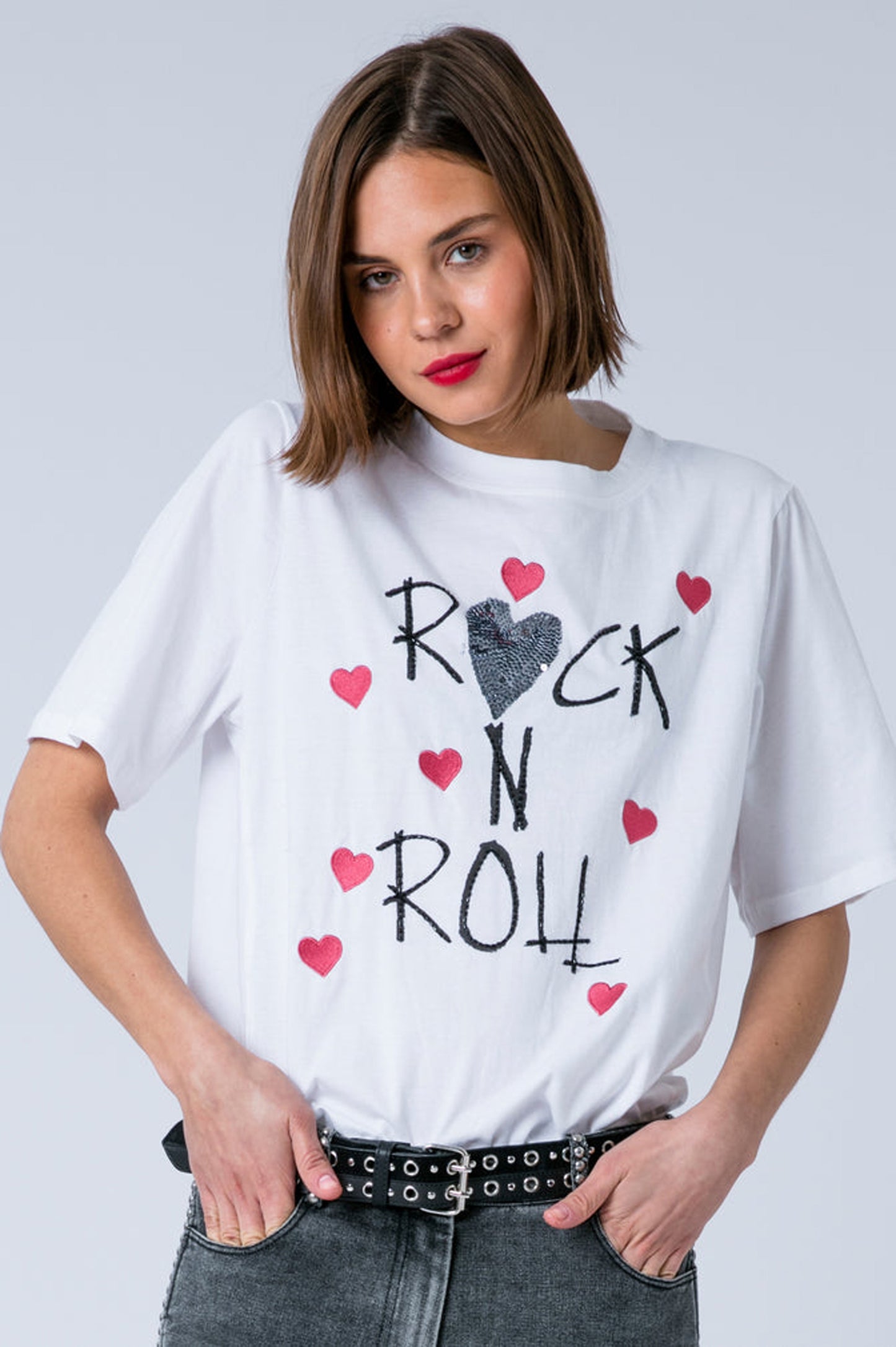 Religion Bella T-shirt Rock N Roll White