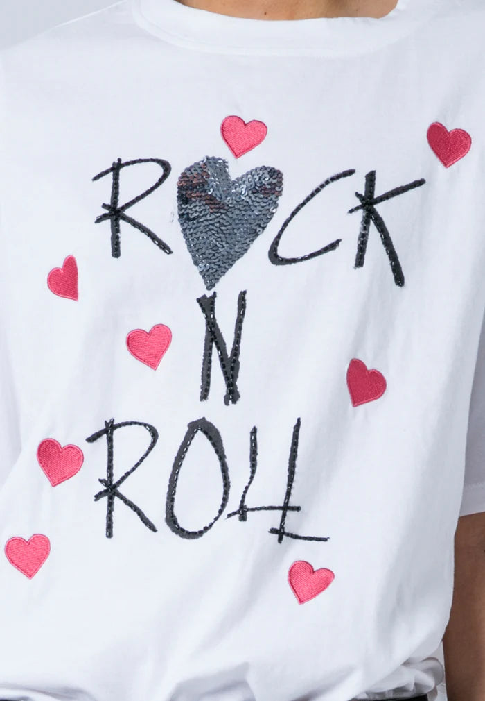 Religion Bella T-shirt Rock N Roll White