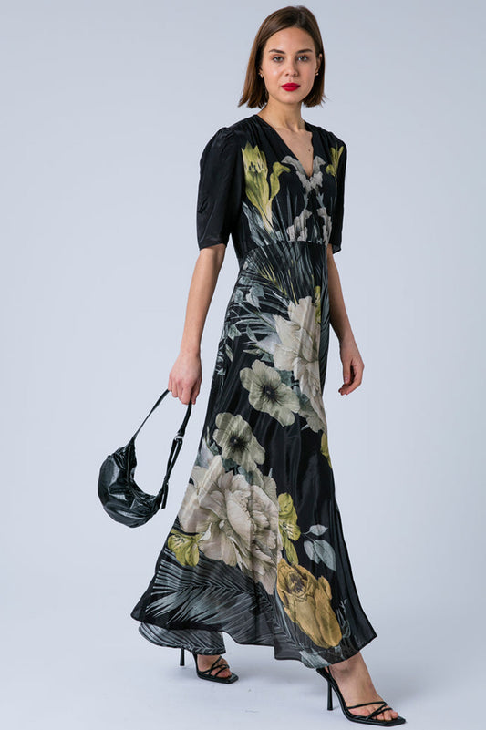 Religion Taylor Maxi Tea Dress Camellia Yellow