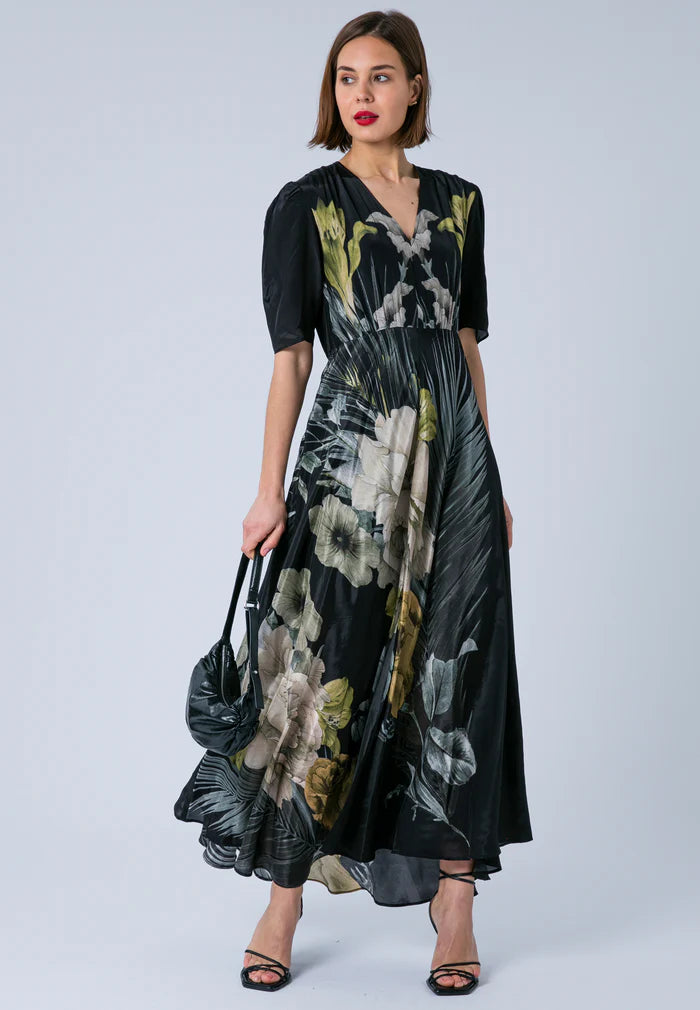 Religion Taylor Maxi Tea Dress Camellia Yellow